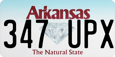 AR license plate 347UPX