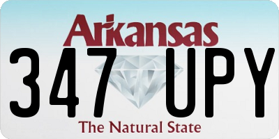 AR license plate 347UPY