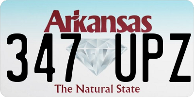 AR license plate 347UPZ