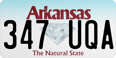 AR license plate 347UQA