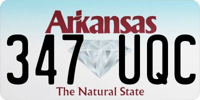 AR license plate 347UQC