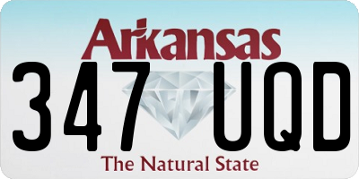 AR license plate 347UQD