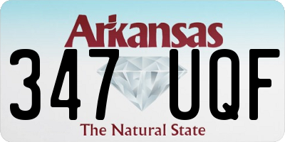 AR license plate 347UQF