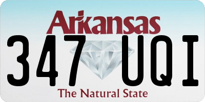 AR license plate 347UQI