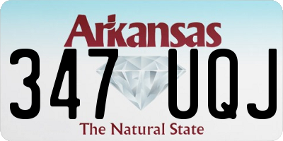 AR license plate 347UQJ