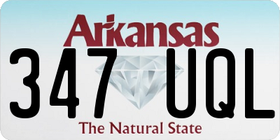 AR license plate 347UQL