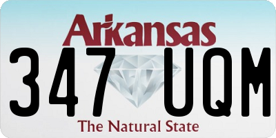AR license plate 347UQM
