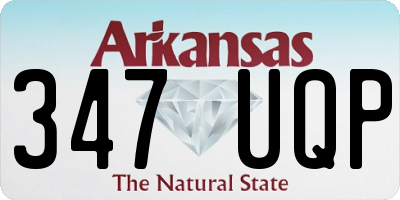 AR license plate 347UQP