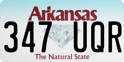 AR license plate 347UQR