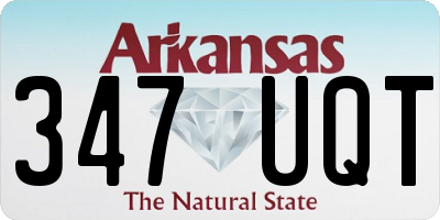 AR license plate 347UQT