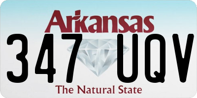 AR license plate 347UQV