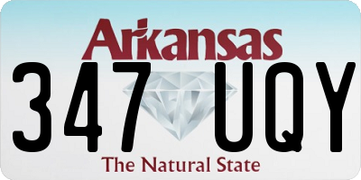 AR license plate 347UQY