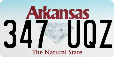 AR license plate 347UQZ