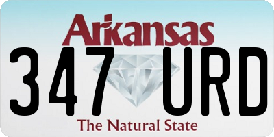 AR license plate 347URD
