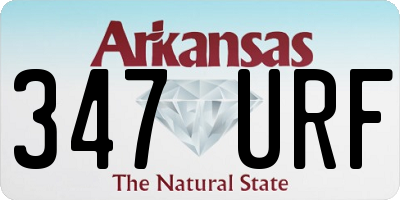 AR license plate 347URF