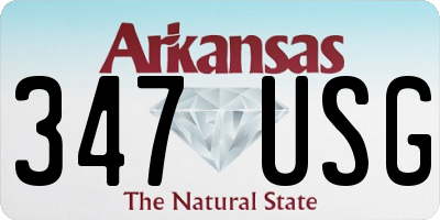 AR license plate 347USG