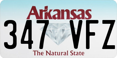 AR license plate 347VFZ
