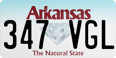 AR license plate 347VGL
