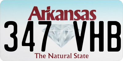 AR license plate 347VHB