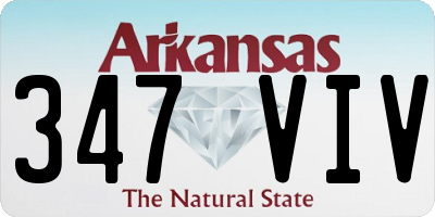 AR license plate 347VIV
