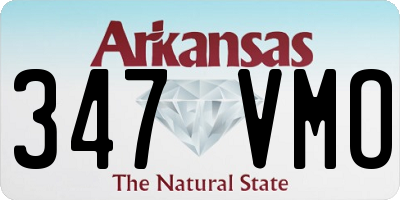 AR license plate 347VMO
