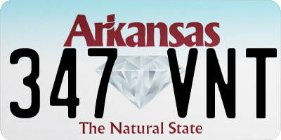 AR license plate 347VNT