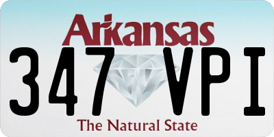 AR license plate 347VPI