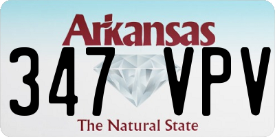AR license plate 347VPV