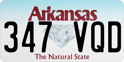 AR license plate 347VQD