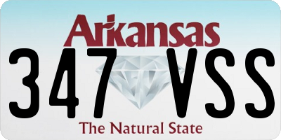 AR license plate 347VSS