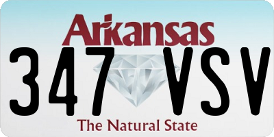 AR license plate 347VSV