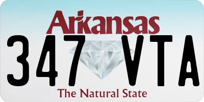 AR license plate 347VTA