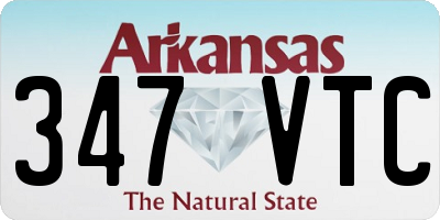 AR license plate 347VTC