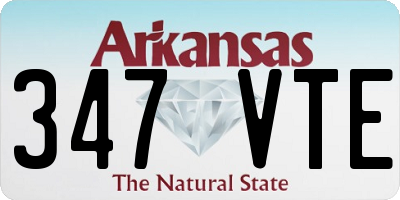 AR license plate 347VTE