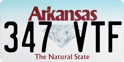AR license plate 347VTF
