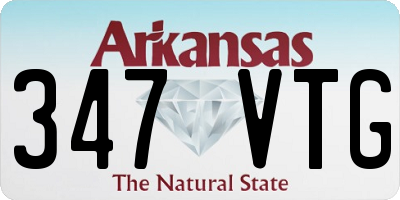 AR license plate 347VTG