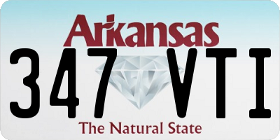 AR license plate 347VTI