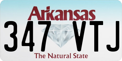 AR license plate 347VTJ