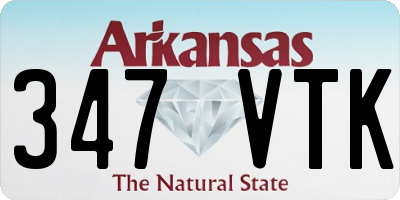 AR license plate 347VTK