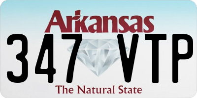 AR license plate 347VTP