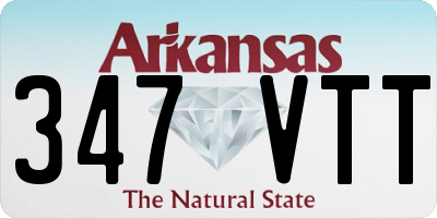 AR license plate 347VTT