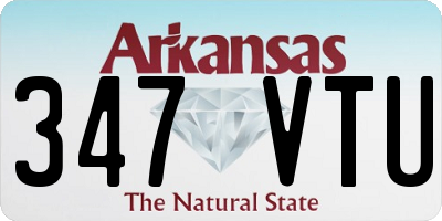 AR license plate 347VTU