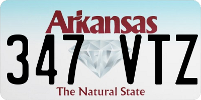 AR license plate 347VTZ