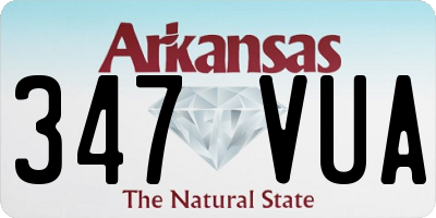 AR license plate 347VUA