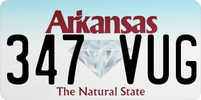 AR license plate 347VUG