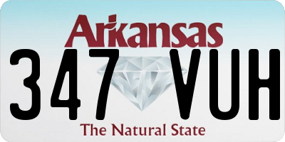 AR license plate 347VUH