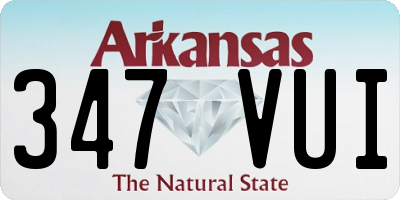 AR license plate 347VUI