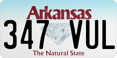 AR license plate 347VUL