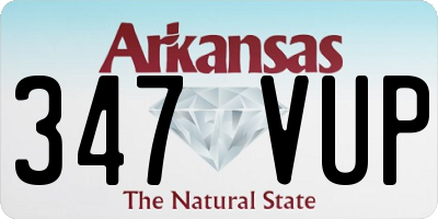AR license plate 347VUP