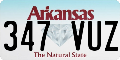 AR license plate 347VUZ